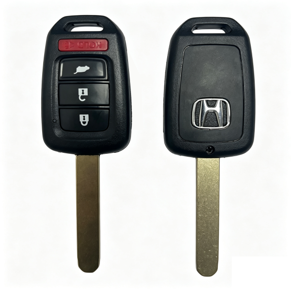 2017-2022 Honda CR-V / Civic / 4-Button 433Mhz Remote Head Key / PN: 35118-T2A-A60 / MLBHLIK6-1TA (G-Chip) (AFTERMARKET)-With Logo